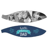 ターコイズネイビーワールドズベストパパはっきりしたタイポグラフィ バスケットボール (パネル)