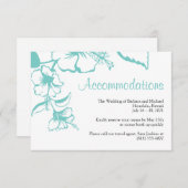 ターコイズハイビスカスビーチ結婚式宿泊 エンクロージャーカード (正面/裏面)