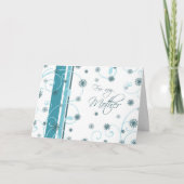 ターコイズハッピーホリデーズマザークリスマスカード シーズンカード (正面)