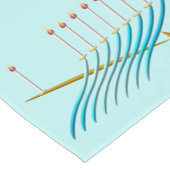 ターコイズハヌカー(ユダヤ教の祭り)テーブルランナー ショートテーブルランナー (コーナー)