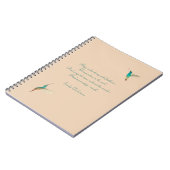 ターコイズハミングバーズホープノート ノートブック (左側)