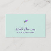 ターコイズハミングバードスクエア名刺 名刺 (正面)