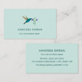 ターコイズハミングバード名刺 名刺 (正面/裏面)