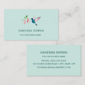 ターコイズハミングバード名刺 名刺 (正面/裏面)