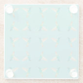 ターコイズハミングバード ガラスコースター (裏面)