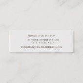 ターコイズハンミングバード スキニー名刺 (裏面)