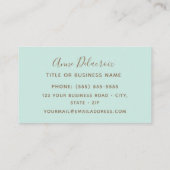 ターコイズハンミングバード 名刺 (裏面)