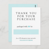 ターコイズハートご注文 ポストカード (正面/裏面)