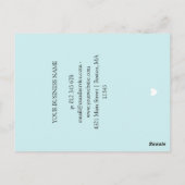 ターコイズハートご注文 ポストカード (裏面)