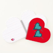 ターコイズハートと矢印 ノートブック (内部)