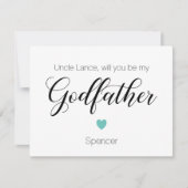 ターコイズハートは私のゴッドファーザーの提案 招待状 (正面)