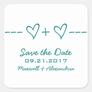 ターコイズハート方程式 Save the Date ステッカー