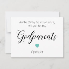 ターコイズハート あなたに名付け親になってほしい プロポーズ 招待状