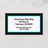 ターコイズバイクオンブラック 名刺 (裏面)