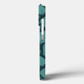 ターコイズバジル葉のハーブ植物のパターン Case-Mate iPhoneケース (裏面 / 左)