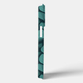 ターコイズバジル葉のハーブ植物のパターン Case-Mate iPhoneケース (裏面 / 右)