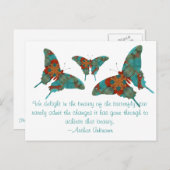 ターコイズバタフライことわざ ポストカード (正面/裏面)