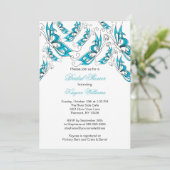 ターコイズバターブライダルシャワー招待 招待状 (スタンド正面)