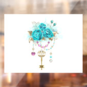 ターコイズバラと鍵 ウィンドウサイン (シート2)