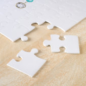 ターコイズバラと鍵 ジグソーパズル (側面)