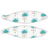 ターコイズバラと鍵 バスケットボール (パネル)