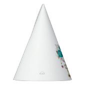 ターコイズバラと鍵 パーティーハット (左)