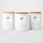 ターコイズバラと鍵 フードラベル (ボトル)