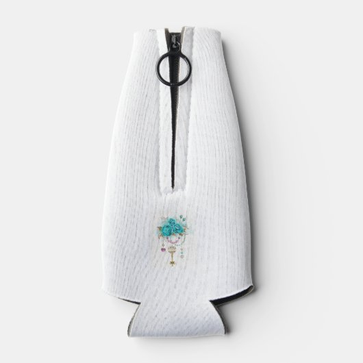 ターコイズバラと鍵 ボトルクーラー (裏面)