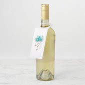 ターコイズバラと鍵 ボトルネックタグ (アングル)