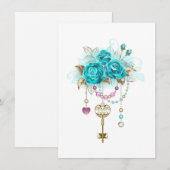 ターコイズバラと鍵 メニュー (正面/裏面)