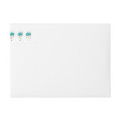 ターコイズバラと鍵 ラップアラウンドラベル (正面)