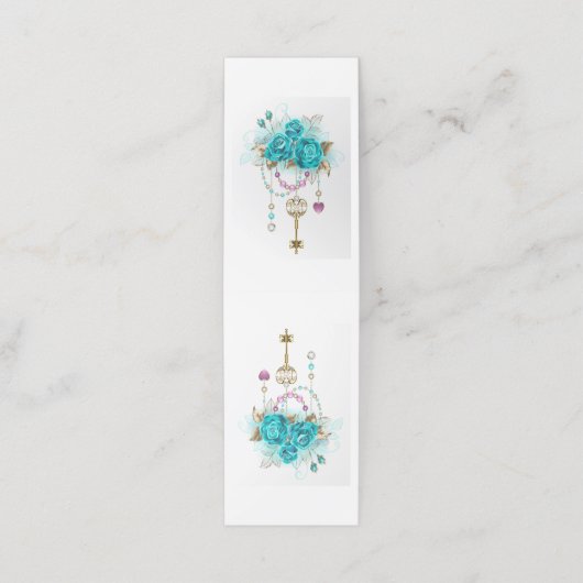 ターコイズバラと鍵 ロイヤリティカード (外部開封)