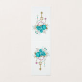 ターコイズバラと鍵 名刺 (外部フラット)