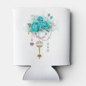 ターコイズバラと鍵 缶クーラー (裏面)