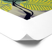 ターコイズバラエレガント春ポスターアートプリント ポスター (角)