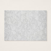 ターコイズバラモノグラムギフトラベルまたはノートを折る (裏面)