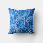 ターコイズバラ クッション (裏面)