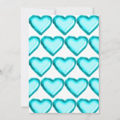 ターコイズバルーン1st誕生日パーティの招待状 招待状 (裏面)