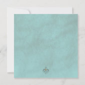 ターコイズバロックのケシ – グリーティングカード (裏面)