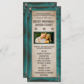 ターコイズバーンウッドスターズウェスタン結婚式 プログラム (正面/裏面)