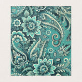 ターコイズパイスローフラワーパターン (内部フラット)