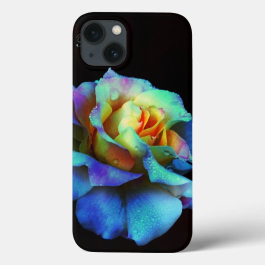 ターコイズパステルレインボーバラ銀河系ノート4ケース Case-Mate iPhoneケース (裏面)