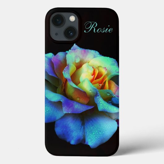 ターコイズパステルレインボーバラiPadケース Case-Mate iPhoneケース (裏面)