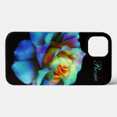 ターコイズパステルレインボーバラiPadケース Case-Mate iPhoneケース (裏面 (横))