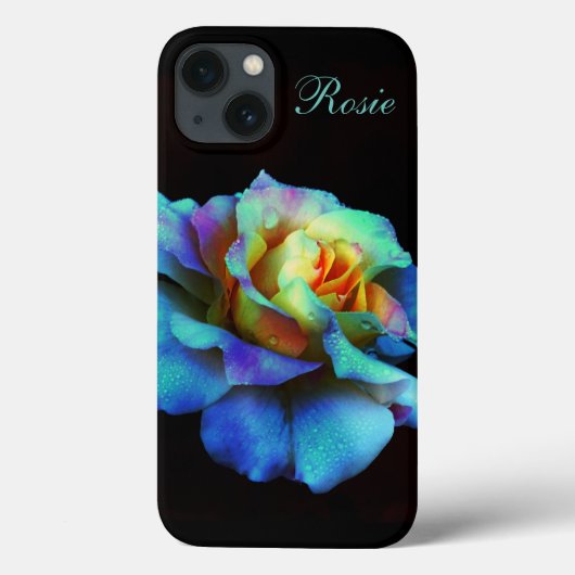 ターコイズパステルレインボーバラiPad Miniケース Case-Mate iPhoneケース (裏面)