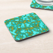 ターコイズパターン コースター (左側)