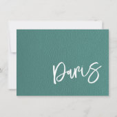 ターコイズパリパスポート サンキューカード (裏面)