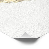 ターコイズパロットオンミレット水彩画 ポスター (コーナー)