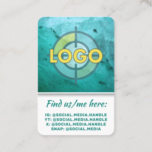 ターコイズパンチカードサロンスパマッサージ ロイヤリティカード (裏面)