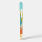 ターコイズパーソナライズされたおもしろいフロッグアート Case-Mate iPhoneケース (裏面 / 左)